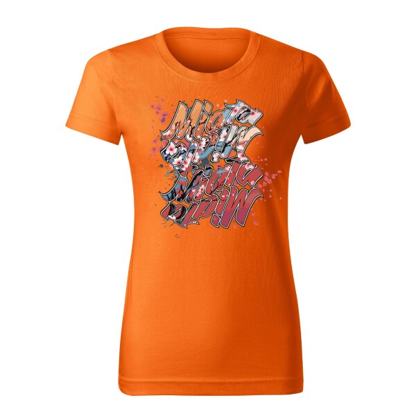 T-SHIRT ♀ | 04/2025 | MIATA SAKURA | MX-5 | M | orange | Vorderseite | mazda/mx5