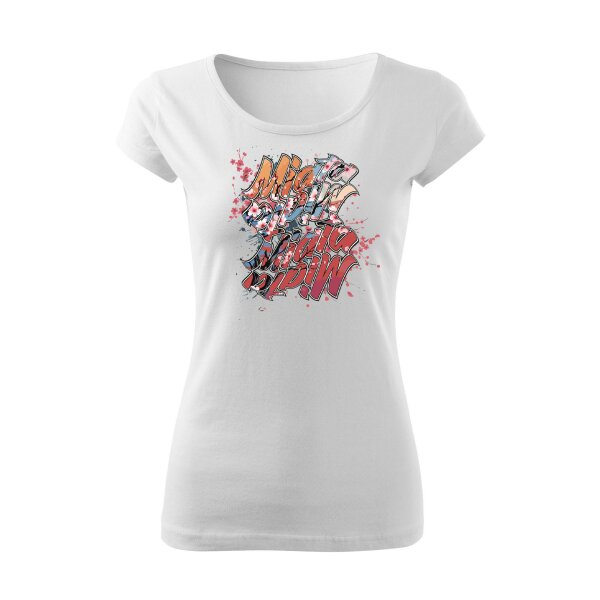 T-SHIRT ♀ | BOATNECK | 04/2025 | MIATA SAKURA | MX-5 | S | weiss | Vorderseite | mazda/mx5