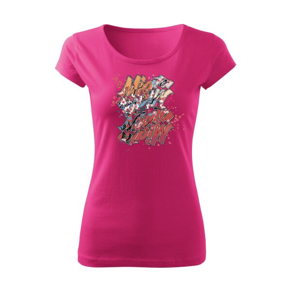 T-SHIRT ♀ | BOATNECK | 04/2025 | MIATA SAKURA | MX-5 | M | purpur | Vorderseite | mazda/mx5