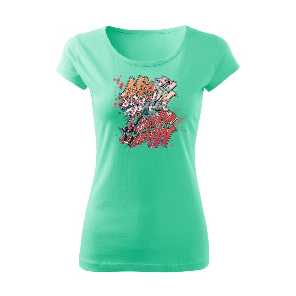 T-SHIRT ♀ | BOATNECK | 04/2025 | MIATA SAKURA | MX-5 | XXL | minze | Vorderseite | mazda/mx5