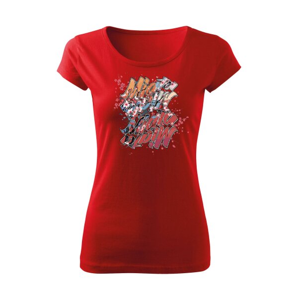 T-SHIRT ♀ | BOATNECK | 04/2025 | MIATA SAKURA | MX-5 | XL | rot | Vorderseite | mazda/mx5