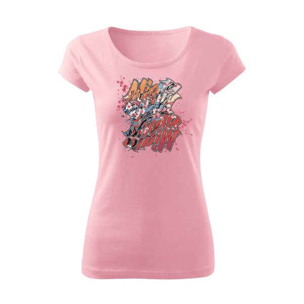 T-SHIRT ♀ | BOATNECK | 04/2025 | MIATA SAKURA | MX-5 | XL | rosa | Vorderseite | mazda/mx5