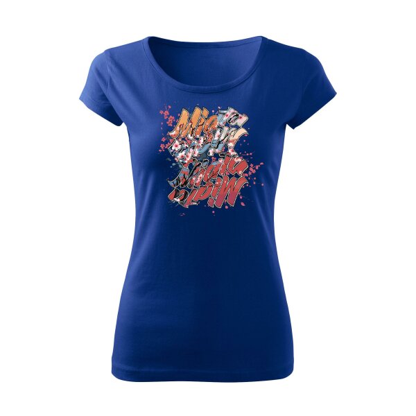 T-SHIRT ♀ | BOATNECK | 04/2025 | MIATA SAKURA | MX-5 | XL | koenigsblau | Vorderseite | mazda/mx5