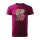 T-SHIRT ♂ | 04/2025 | MIATA SAKURA | MX-5 | 3XL | fuchsiarot | Vorderseite | mazda/mx5