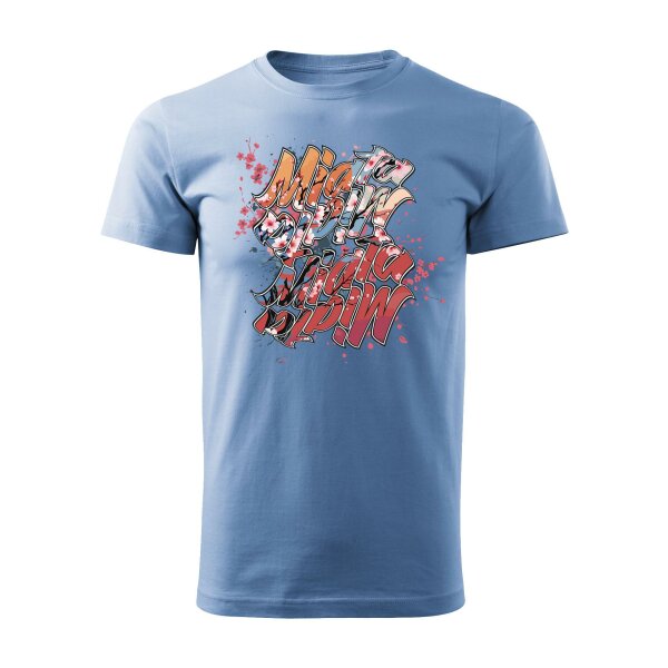 T-SHIRT ♂ | 04/2025 | MIATA SAKURA | MX-5 | M | hellblau | Vorderseite | mazda/mx5