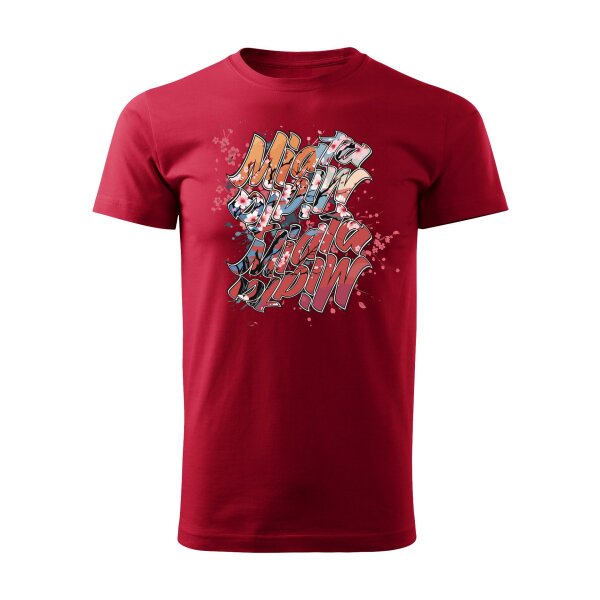 T-SHIRT ♂ | 04/2025 | MIATA SAKURA | MX-5 | XL | marlbororot | Vorderseite | mazda/mx5