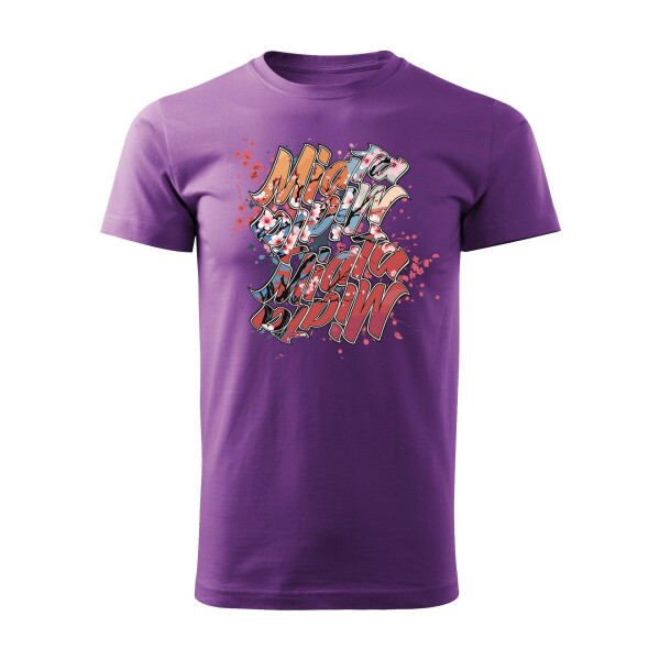 T-SHIRT ♂ | 04/2025 | MIATA SAKURA | MX-5 | 3XL | lila | Vorderseite | mazda/mx5