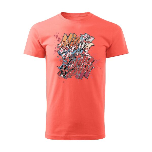 T-SHIRT ♂ | 04/2025 | MIATA SAKURA | MX-5 | M | koralle | Vorderseite | mazda/mx5