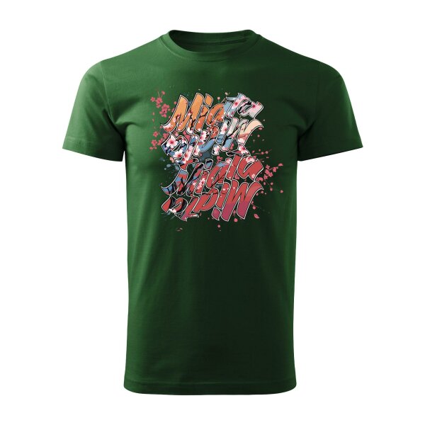 T-SHIRT ♂ | 04/2025 | MIATA SAKURA | MX-5 | M | flaschengruen | Vorderseite | mazda/mx5