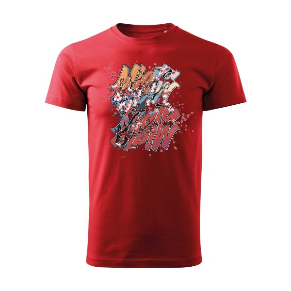 T-SHIRT ♂ | 04/2025 | MIATA SAKURA | MX-5 | M | rot | Vorderseite | mazda/mx5