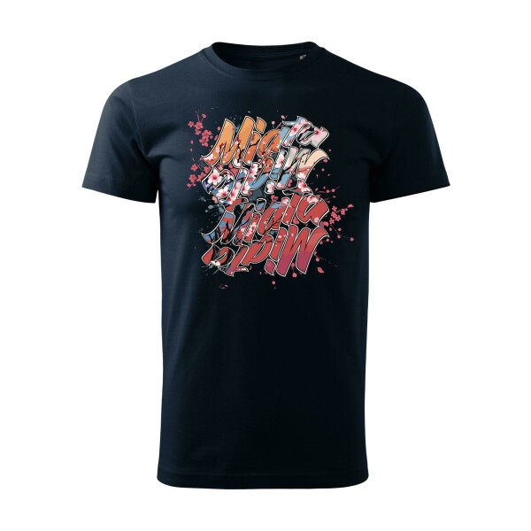 T-SHIRT ♂ | 04/2025 | MIATA SAKURA | MX-5 | XL | marineblau | Vorderseite | mazda/mx5