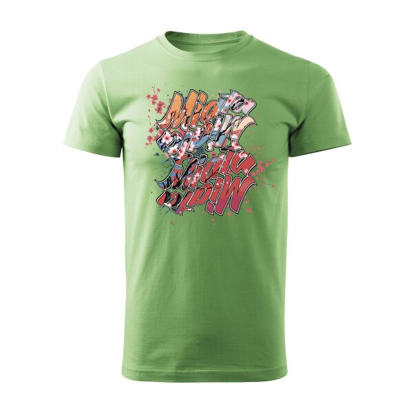 T-SHIRT ♂ | 04/2025 | MIATA SAKURA | MX-5 | XL | erbsengruen | Vorderseite | mazda/mx5