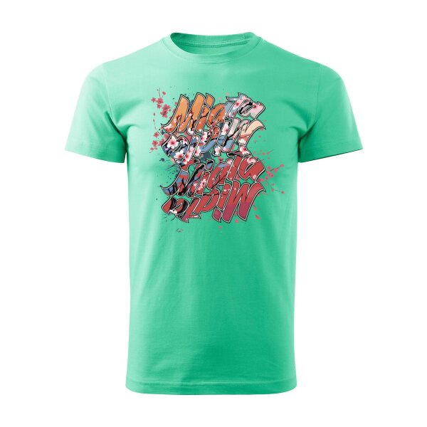 T-SHIRT ♂ | 04/2025 | MIATA SAKURA | MX-5 | M | minze | Vorderseite | mazda/mx5