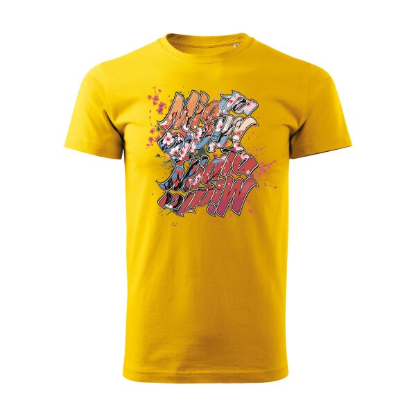 T-SHIRT ♂ | 04/2025 | MIATA SAKURA | MX-5 | 3XL | gelb | Vorderseite | mazda/mx5