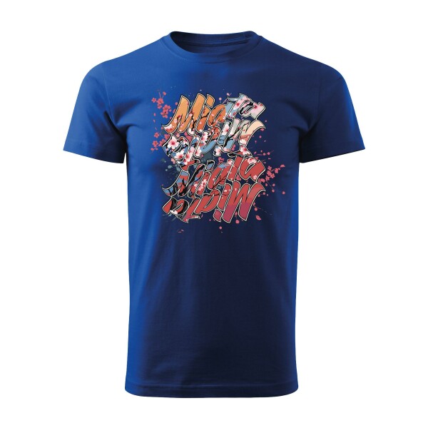 T-SHIRT ♂ | 04/2025 | MIATA SAKURA | MX-5 | M | koenigsblau | Vorderseite | mazda/mx5