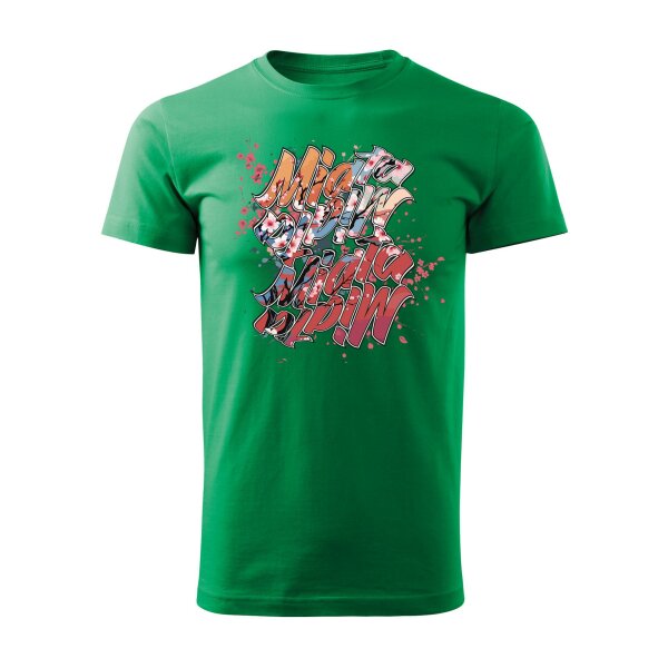 T-SHIRT ♂ | 04/2025 | MIATA SAKURA | MX-5 | M | grasgruen | Vorderseite | mazda/mx5