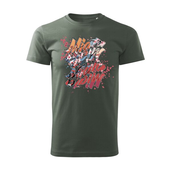 T-SHIRT ♂ | 04/2025 | MIATA SAKURA | MX-5 | M | dunklerschiefer | Vorderseite | mazda/mx5