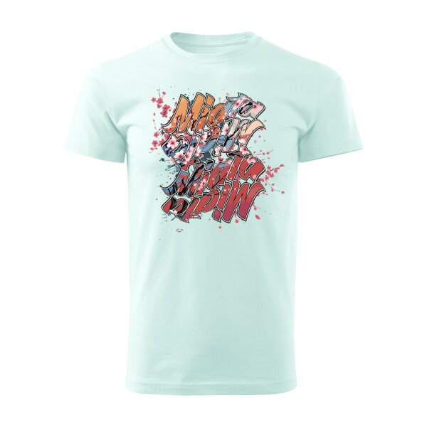 T-SHIRT ♂ | 04/2025 | MIATA SAKURA | MX-5 | M | frost | Vorderseite | mazda/mx5