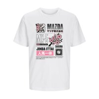 J&J T-SHIRT ♂ | JINBA ITTAI SAKURA | MX-5 | S | white...