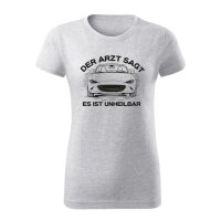 T-SHIRT ♀ | UNHEILBAR | M | hellgraumeliert |...