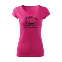 T-SHIRT ♀ | BOATNECK | UNHEILBAR | M | purpur |...