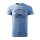 T-SHIRT ♂ | UNHEILBAR | M | hellblau | Vorderseite/Rückseite | mazda/mx5/nd