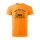 T-SHIRT ♂ | UNHEILBAR | L | mandarineorange | Vorderseite/Rückseite | mazda/mx5/nd