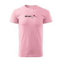 T-SHIRT ♂ | HEARTBEAT - CLASSIC | 3XL | ROSA |...