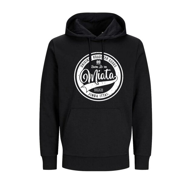 J&J HOODIE ⚥ | 09/2025 | Rustic Miata | MX-5 | S | black | Vorderseite | mazda/mx5