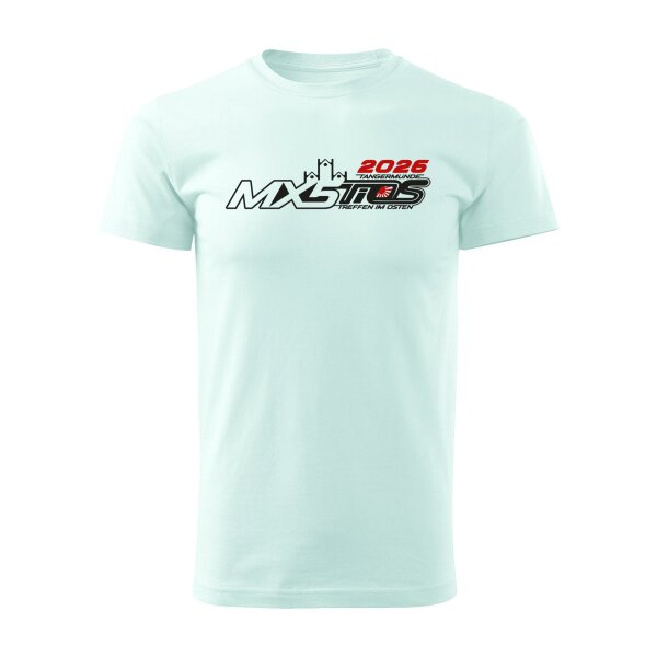 T-SHIRT ♂ | Treffen im Osten 2026 | S | frost | Vorderseite | mazda/mx5