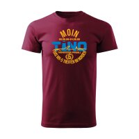 T-SHIRT ♂ | TINO | 3XL | granatrot | Vorderseite | mazda/mx5