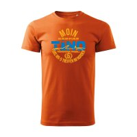 T-SHIRT ♂ | TINO | XL | orange | Vorderseite | mazda/mx5