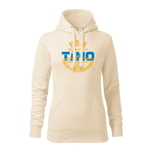 HOODIE ♀ | TINO 2026 | M | mandel | Vorderseite | mazda/mx5
