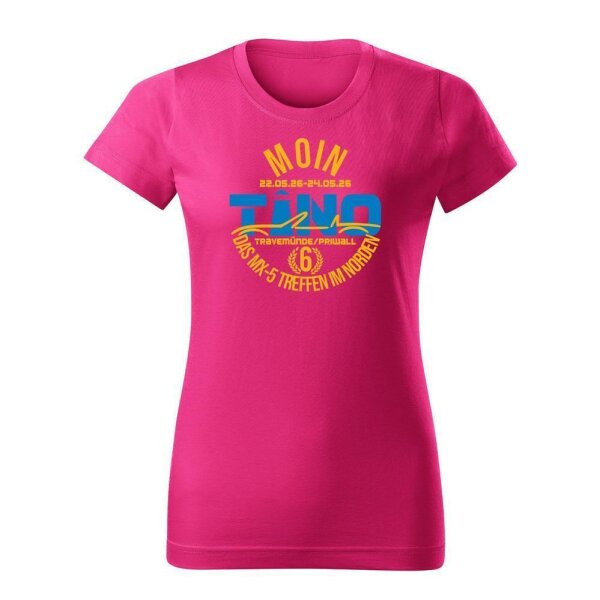 T-SHIRT ♀ | TINO 2026 | M | purpur | Vorderseite | mazda/mx5